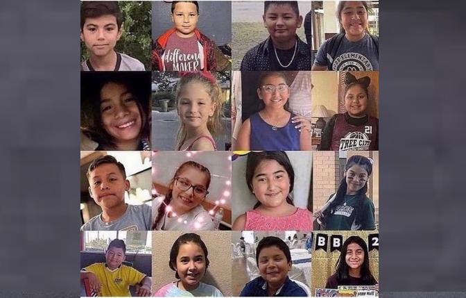 Children killed in the Uvalde, Texas school shooting.