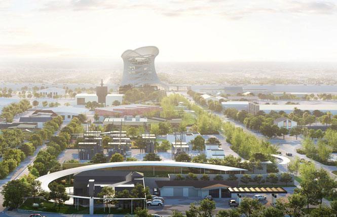 An overview of the winning design for the Pulse memorial and museum in Orlando, Florida. Image: Courtesy Coldefy & Associés