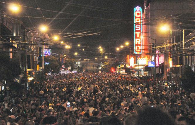 A crowd filled the Castro on Pink Saturday in 2012. Photo: Rick Gerharter