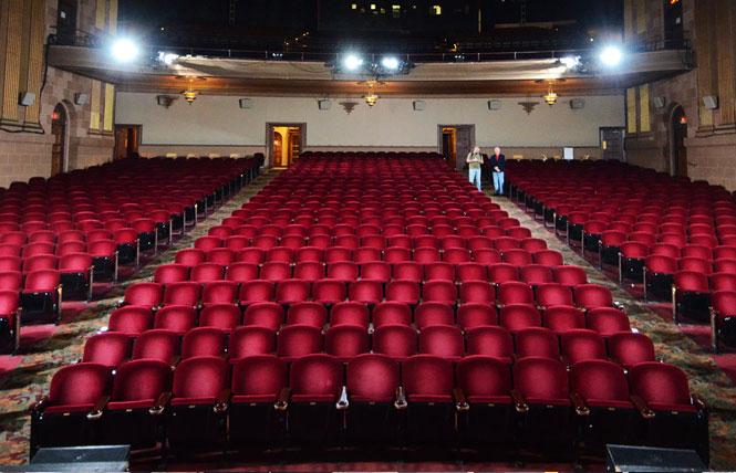 The Castro Theatre Conservancy wants Another Planet Entertainment to maintain the seats in the lower level of the auditorium that APE wants to replace with "movable, comfortable, flexible seating." Photo: Rick Gerharter