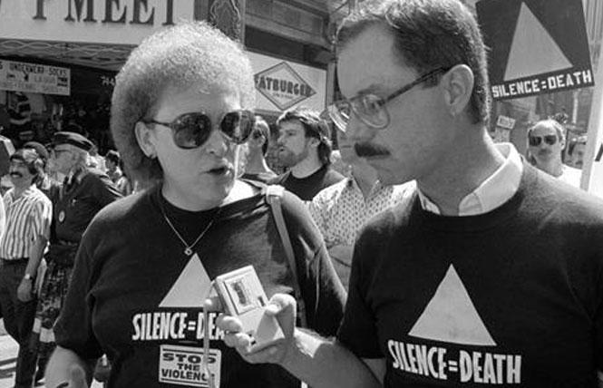 The late Connie Norman, left, in a still from "AIDS Diva: The Legend of Connie Norman." Photo: Courtesy "AIDS Diva"