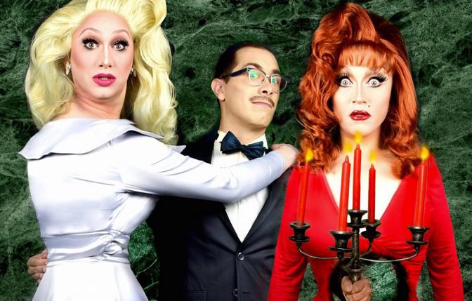 Jinxx Monsoon, Major Scales and Bendelacreme in 'Drag Becomes Her.'
