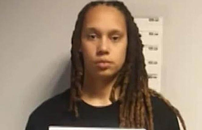 Brittney Griner was sentenced to nine years in a penal colony. Photo: Screenshot from Russian television