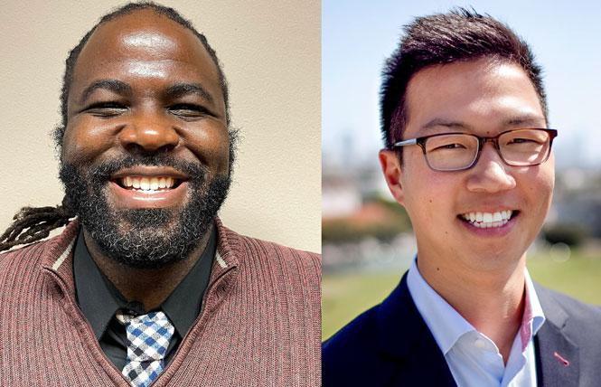 William Walker, left, is once again seeking a seat on the City College of San Francisco Board of Trustees, while Phil Kim is again running for a seat on the San Francisco Board of Education. Photos: Walker, courtesy Facebook; Kim, courtesy the candidate