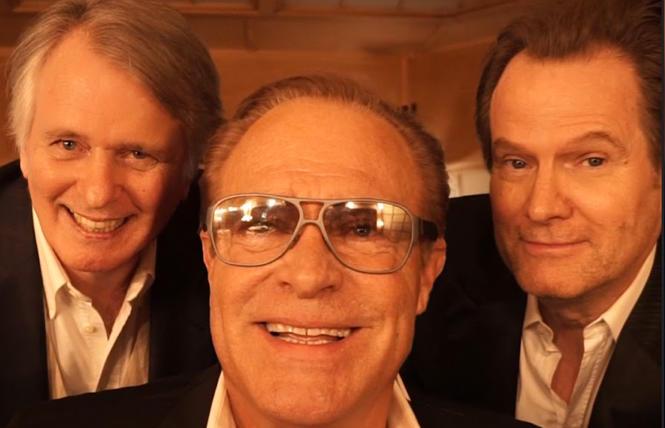Gordon Thomson, John James and Jack Coleman in a promo video for their show.