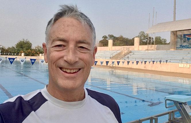 Rick Peterson stood by the 700 Year Stadium Pool in Chiang Mai, Thailand. Photo: Rick Peterson