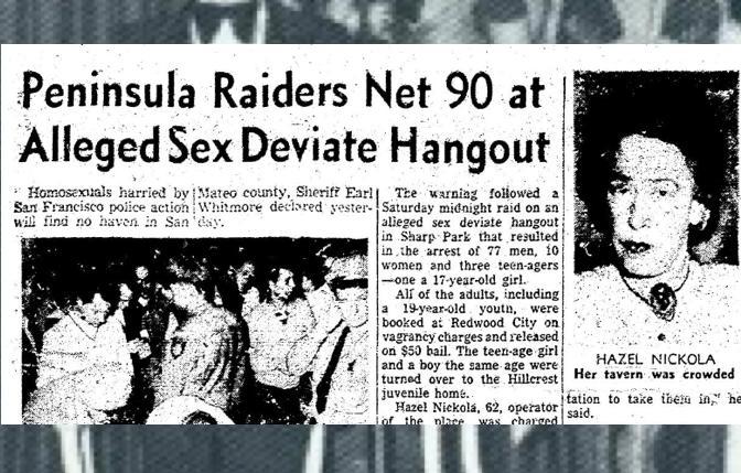 San Francisco Chronicle coverage of the 1956 raid on Hazel's Inn