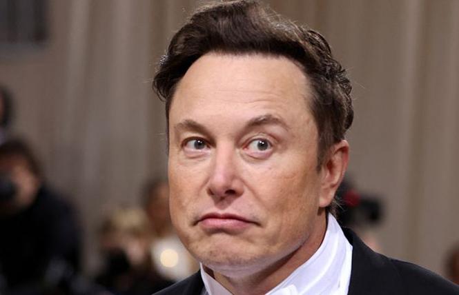 Elon Musk had owned Twitter for three days when he retweeted a baseless anti-LGBTQ conspiracy theory about the recent attack on Paul Pelosi. Photo: Courtesy Sky News
