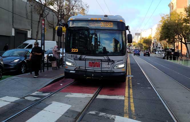 Muni and many other transportation and infrastructure projects could be jeopardized if Proposition L, currently trailing, does lose. Photo: Cynthia Laird