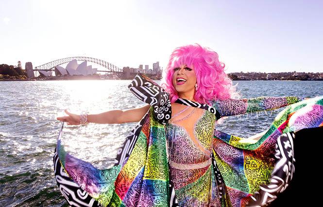 Miss Ellaneous (Ben Graetz) welcomes guests to Sydney WorldPride, kicking off Feb. 17, 2023.
