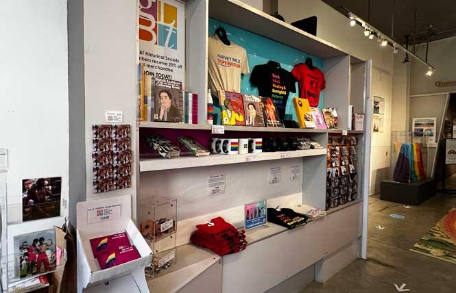 The gift shop at the GLBT Historical Society Museum has many items for sale that would make great holiday presents. Photo: Matthew S. Bajko
