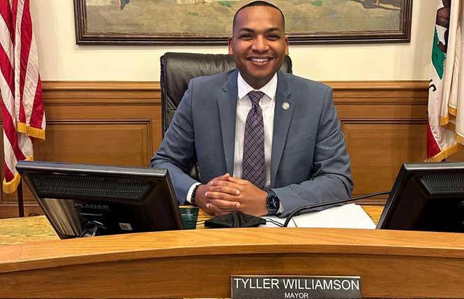 Monterey Mayor Tyller Williamson took his oath of office December 6. Photo: Courtesy Facebook