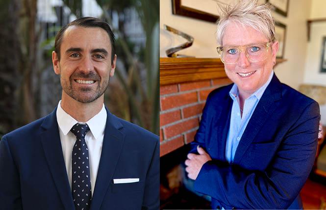 Attorneys Michael Rhoads and Julie Swain are set to become California superior court judges. Photos: Courtesy the governor's office