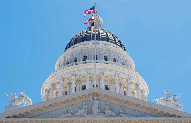 A trove of LGBTQ bills adopted by the California Legislature will become law as of January 1. Photo: Courtesy Twitter