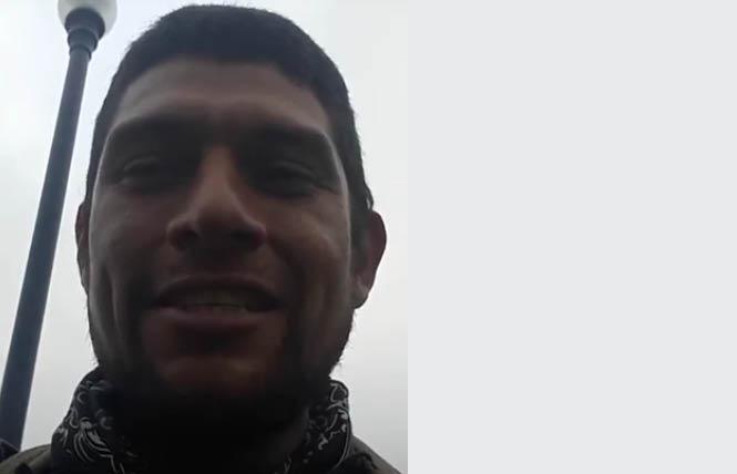 Zero Triball, as seen in a video he posted to YouTube, is awaiting a preliminary hearing in San Francisco for a litany of charges. Photo: YouTube.jpg
