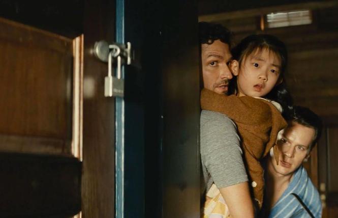 Ben Aldridge, Kristen Cui and Jonathan Groff in 'Knock at the Cabin'