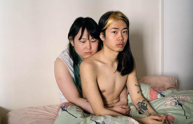 Zhao Liang, left, and Wang Zhiqi, right, were photographed together in their room in Paris in April 2022. Photo: Sarah Mei Herman