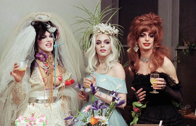 Doris Fish, left, Tippi, and Miss X at Doris' wedding reception on April 19, 1981. Photo: Dan Nicoletta