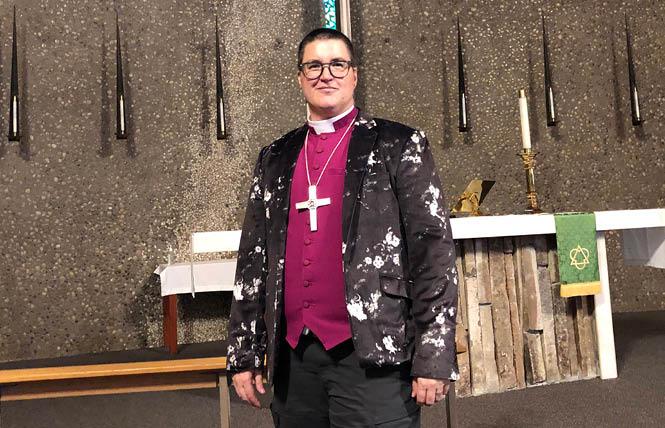 The Reverend Dr. Megan Rohrer, who had been the first out trans bishop in the Evangelical Lutheran Church in America until he was forced to resign in 2022, has filed a federal lawsuit against his former employer. Photo: Makayla Rohrer