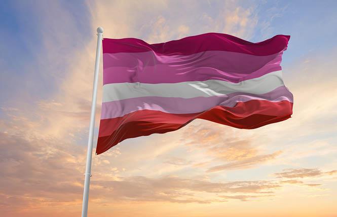 The colors of the lesbian flag will light up San Francisco City Hall Friday, April 28, to mark a global event raising visibility about lesbians. Photo: AdobeStock/Maxim