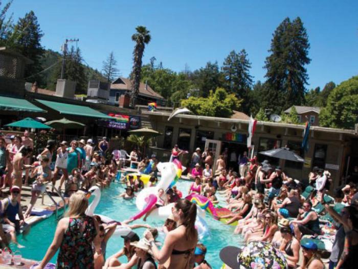 Attendees had fun in the sun — and at the pool — during last year's Russian River Women's Weekend. Photo: Russian River Women's Weekend