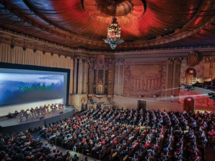 A San Francisco Board of Supervisors committee has approved amending the interior landmarking ordinance for the Castro Theatre to include the fixed orchestra seating. Photo: Courtesy Castro Theatre Conservancy<br>