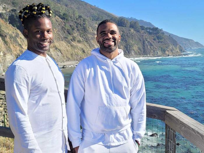Marques Redd, Ph.D., left, and Mikael Owunna, are co-founders and co-organizers of The Rainbow Serpent, which will have a retreat in Big Sur in May. Photo: Courtesy Rainbow Serpent, Inc.