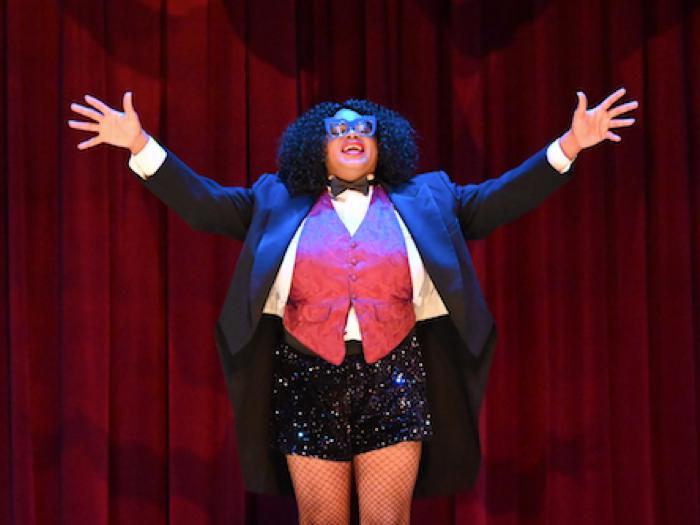 Tanika Baptiste in Magic Theatre's production of Marc Anthony Thompson's 'The Ni¿¿er Lovers' (photo: Jay Yamada)