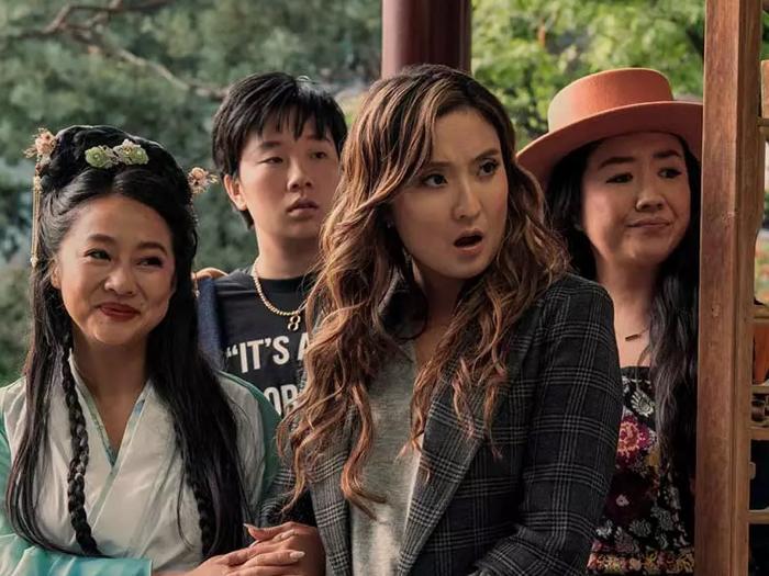 Stephanie Hsu, Sabrina Wu, Ashley Park, and Sherry Cola in 'Joy Ride.' (photo: Ed Araquel/Lionsgate)