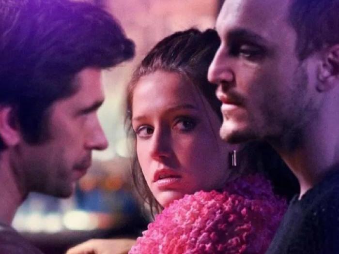 Ben Whishaw, Adèle Exarchopoulos and Franz Rogowski in 'Passages' (photo: MUBI)