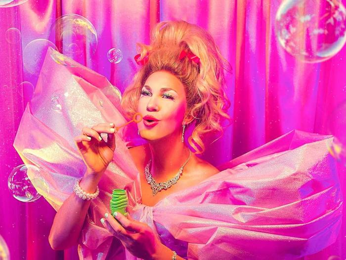 Drag queen Pickle is the second drag laureate in California, having been chosen to represent West Hollywood. Photo: Courtesy Pickle