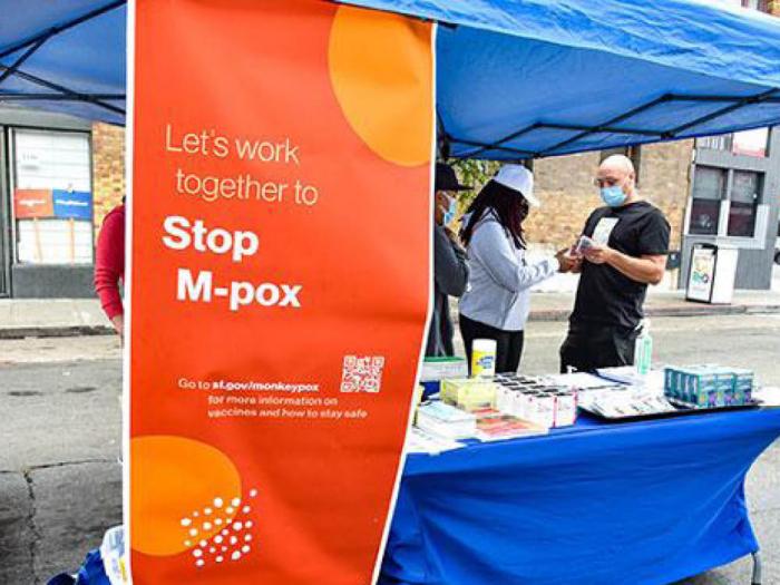 The San Francisco Department of Public Health had an informational booth at the 2022 Up Your Alley street fair. Photo: Gooch
