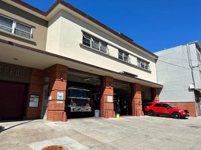 San Francisco Fire Station No. 11 in Noe Valley was the site of an alleged drunken party that is an issue in Assistant Chief Nicol Juratovac's discrimination and retaliation lawsuit against the city. Photo: John Ferrannini