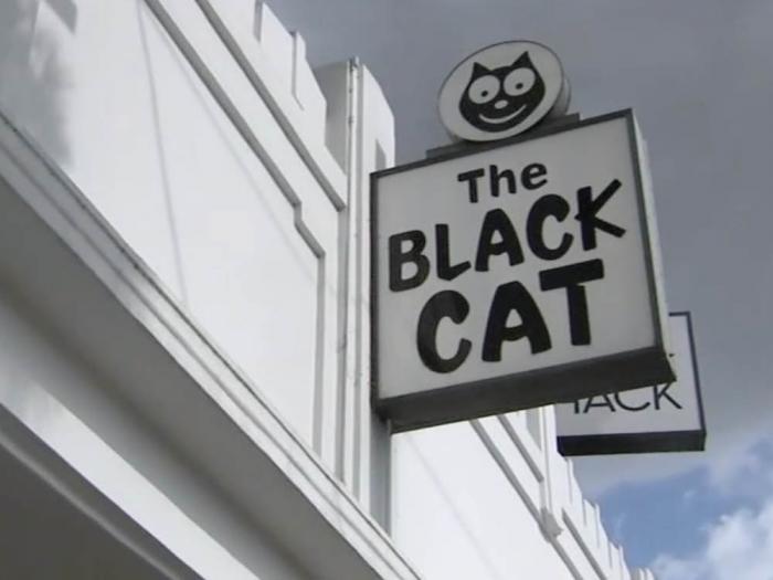 The Black Cat Tavern in Los Angeles, a former gay bar that police raided in 1967, was officially designated a state historic landmark on October 1, the beginning of LGBTQ History Month. Photo: Screengrab via ABC 7-TV