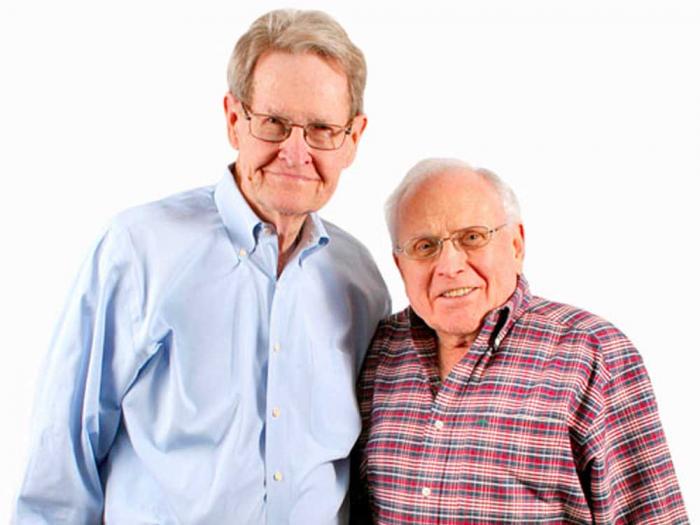 George Harris, right, and his late husband Jack Evans, shown in 2012, were early leaders of Dallas' LGBTQ community. Photo: Dallas Voice