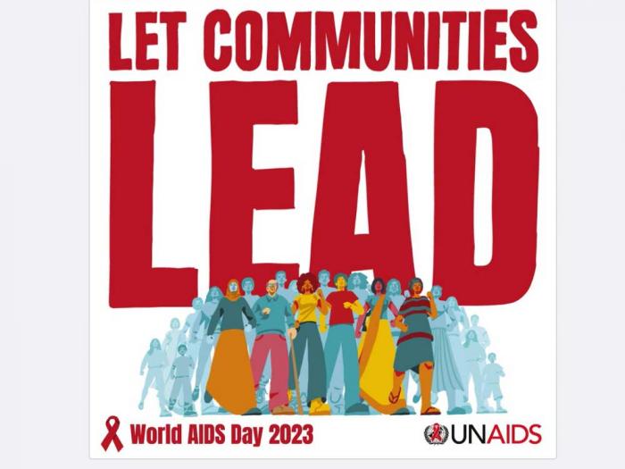 This year's UNAIDS theme for World AIDS Day is "Let Communities Lead." Image: Courtesy UNAIDS