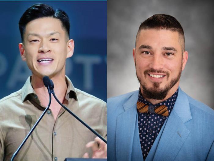 Assemblymember Evan Low, left, seeking a South Bay congressional seat, and John Bauters, running for a seat on the Alameda County Board of Supervisors, have picked up significant endorsements for their respective campaigns. Photos: Courtesy the candidates