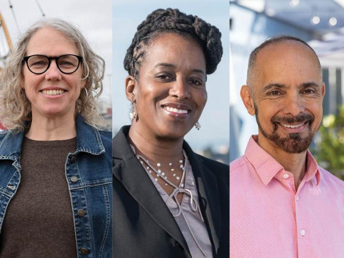 State legislative candidates Kathryn Lybarger, left, Jovanka Beckles, and Christopher Cabaldon could be allies to state Senator Scott Wiener's efforts to pass a bill restricting intersex surgeries should they be successful in their campaigns. Photos: Courtesy the candidates 