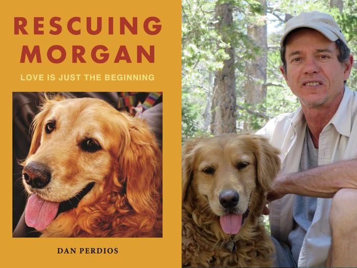 Author Dan Perdios with his dog Morgan