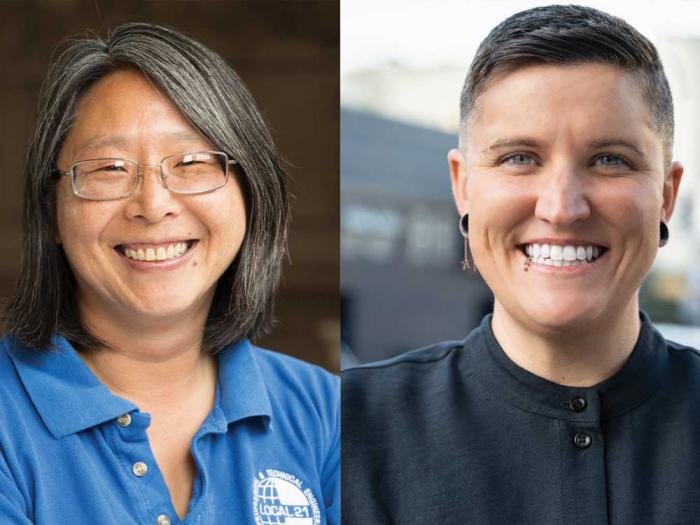 Out San Francisco DCCC candidates include, Frances Hsieh, left, and Sydney Simpson. Photos: Courtesy the candidates
