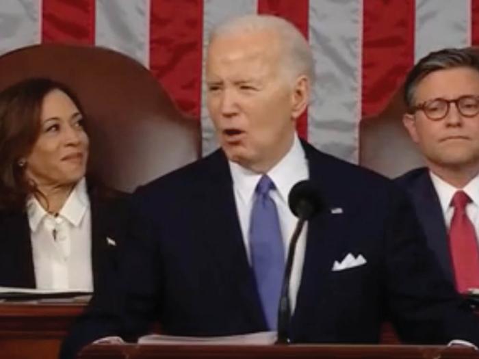 President Joe Biden delivered his State of the Union address March 7. Photo: Screengrab