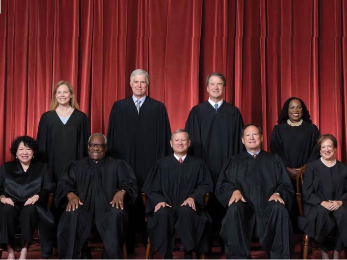 U.S. Supreme Court justices are poised to hear several LGBTQ-related cases Photo: Fred Schilling, Collection of the Supreme Court of the United States