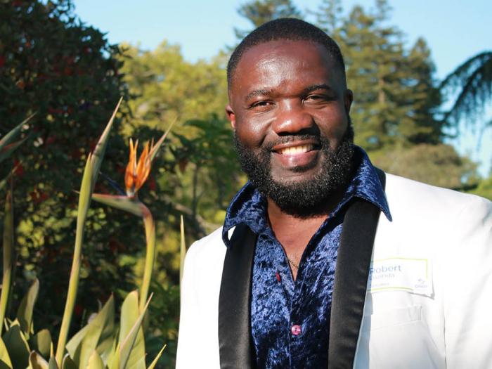 Gay Ugandan refugee Robert Luzinda attended an ORAM fundraiser in Oakland May 2. He resettled in the East Bay city in May 2023. Photo: Heather Cassell<br><br>