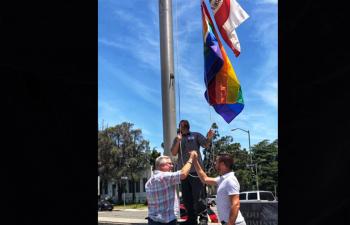 Political Notebook: More cities fly the rainbow flag
