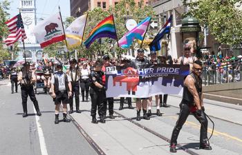 Pride is about being authentic:  Leather contingent kinks up the annual march