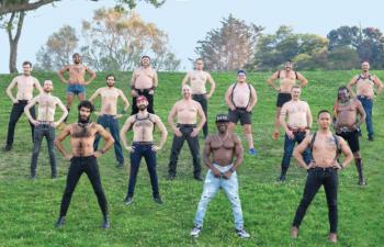 Bare Chest Calendar Men show a little skin for a good cause