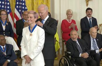 Out US soccer star Rapinoe awarded Presidential Medal of Freedom