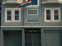 Besieged Castro Pride flag still flying on 18th Street 