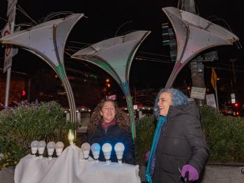 Castro spreading holiday cheer with menorah lighting, toy drive