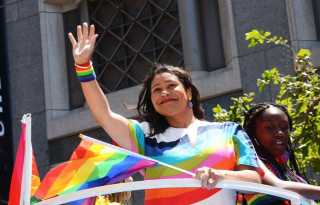 SF mayor, gay supe join police in skipping Pride parade